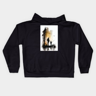 Father-Son Fishing Kids Hoodie